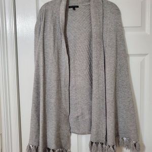 Gray sweater.